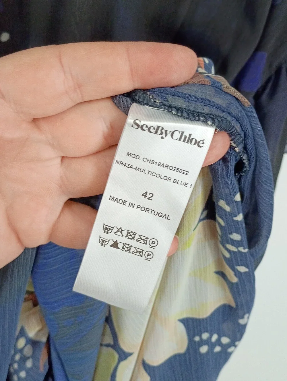 See By Chloe Sheer Floral Chiffon Dress - Picture 4 of 7